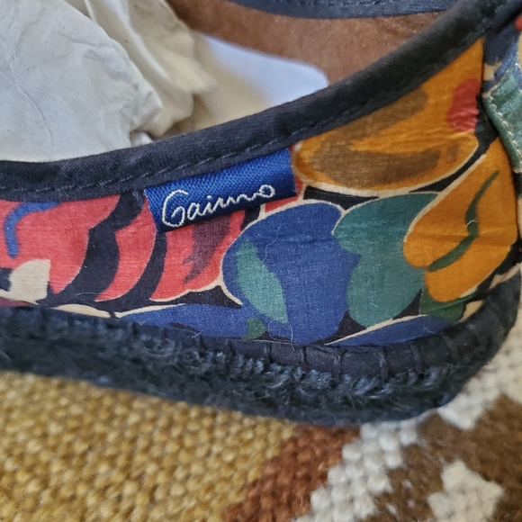 Gaimo Wedge Floral Espadrilles sz 7 Handmade Spain - Picture 5 of 7
